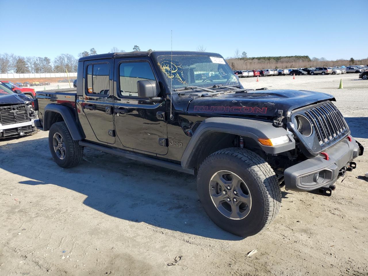 2021 Jeep Gladiator VIN 1C6JJTBG0ML507537 Copart auction photo, front end / side damage thumbnail 4