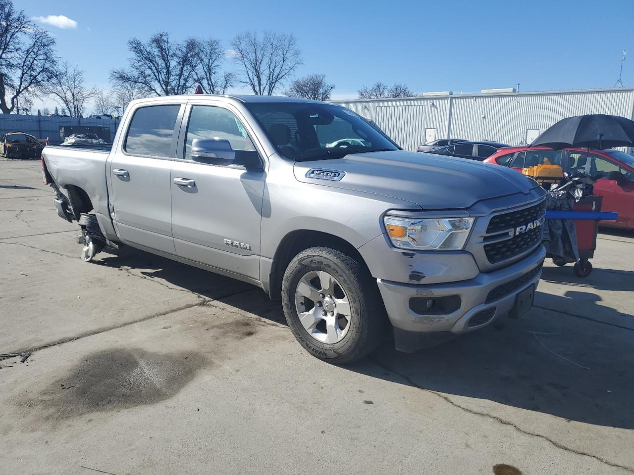 2022 RAM 1500 VIN 1C6RREFT4NN156944 Copart auction photo, rear end / front end damage thumbnail 4