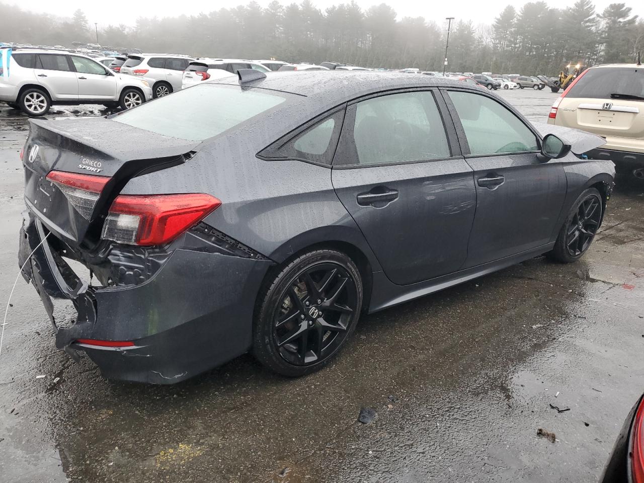 2024 Honda Civic VIN 2HGFE2F52RH556394 Copart auction photo, front end / rear end damage thumbnail 3