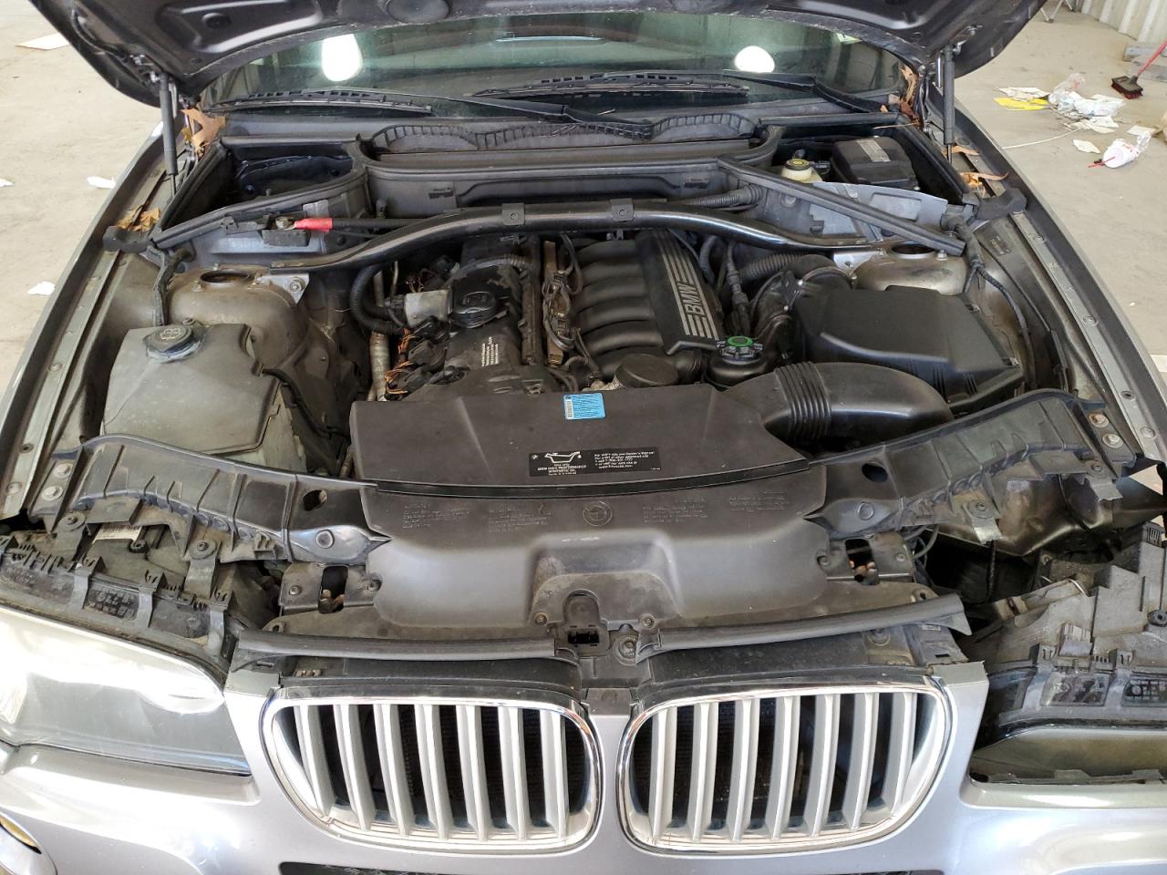 2009 BMW X3 VIN WBXPC93459WJ25369 Copart auction photo, front end / undercarriage damage thumbnail 12