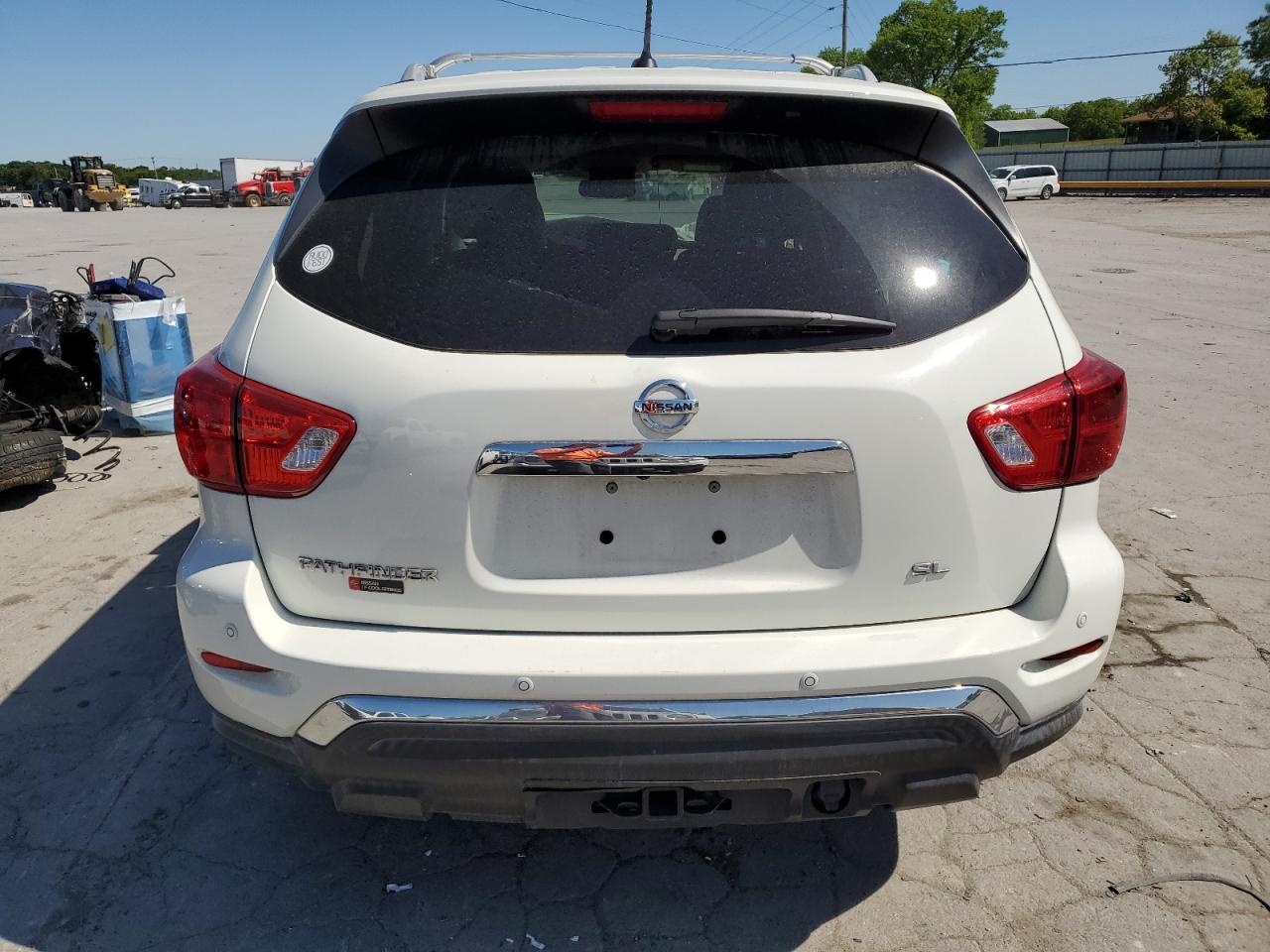 2017 Nissan Pathfinder VIN 5N1DR2MN9HC649455 Copart auction photo, front end / side damage thumbnail 6