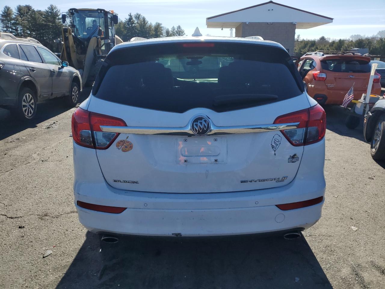 2016 Buick Envision VIN LRBFXESX7GD187431 Copart auction photo, front end / all over damage thumbnail 6