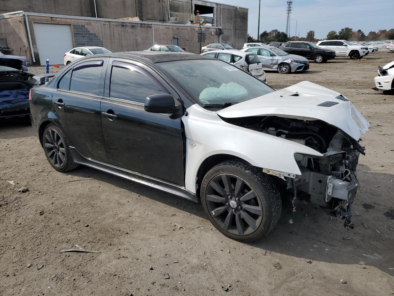 2009 Mitsubishi Lancer VIN JA3AU86WX9U018870 Copart auction photo, front end / frame damage damage thumbnail 4