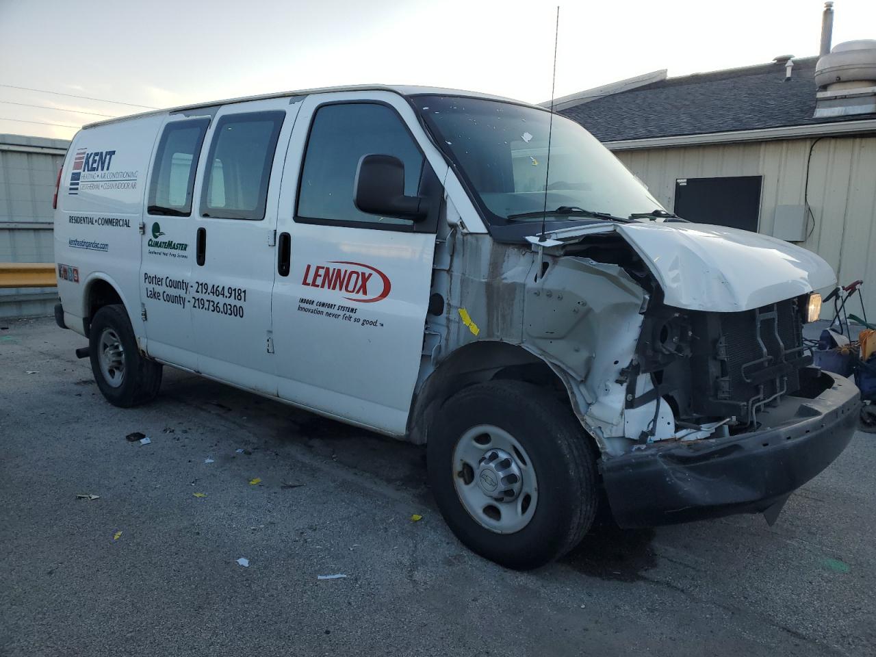2012 Chevrolet Express VIN 1GCWGFCA4C1202089 Copart auction photo, front end damage thumbnail 4