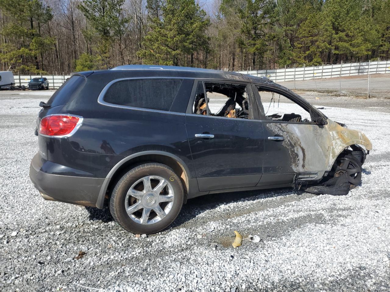 2008 Buick Enclave VIN 5GAER23708J252905 Copart auction photo, burn damage thumbnail 3