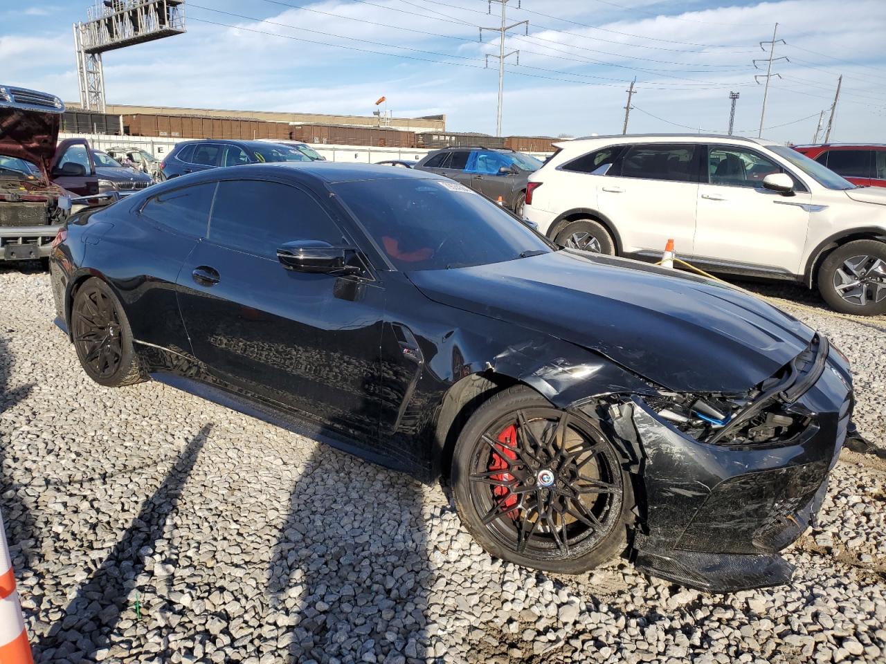 2023 BMW M4 VIN WBS43AZ0XPCM20531 Copart auction photo, front end damage thumbnail 4