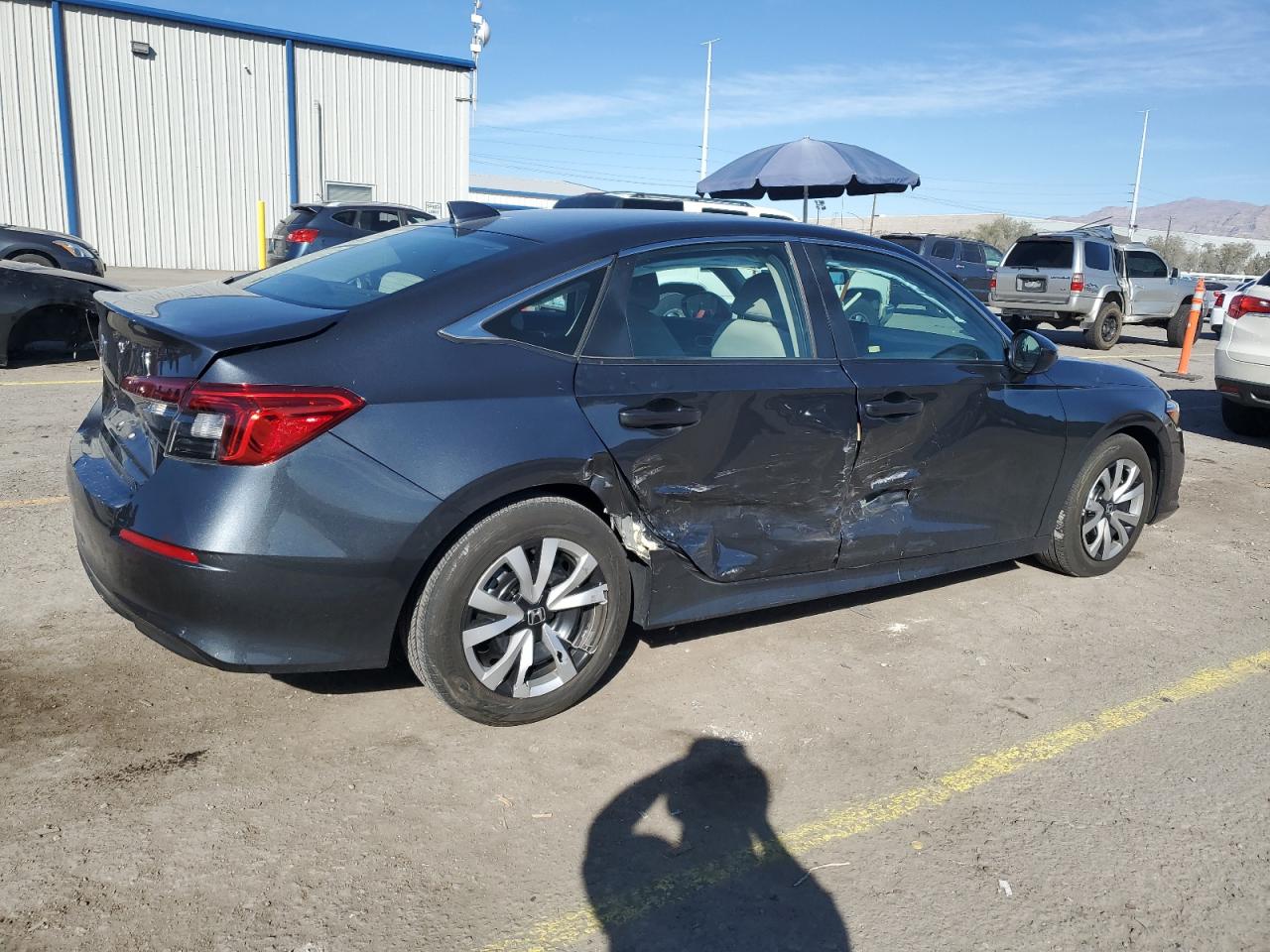 2024 Honda Civic VIN 2HGFE2F24RH524519 Copart auction photo, side / rear end damage thumbnail 3