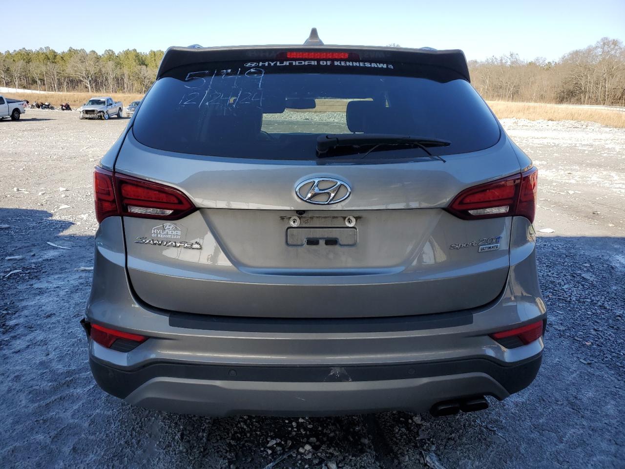 2018 Hyundai Santa Fe VIN 5XYZW4LA9JG525149 Copart auction photo, all over damage thumbnail 6