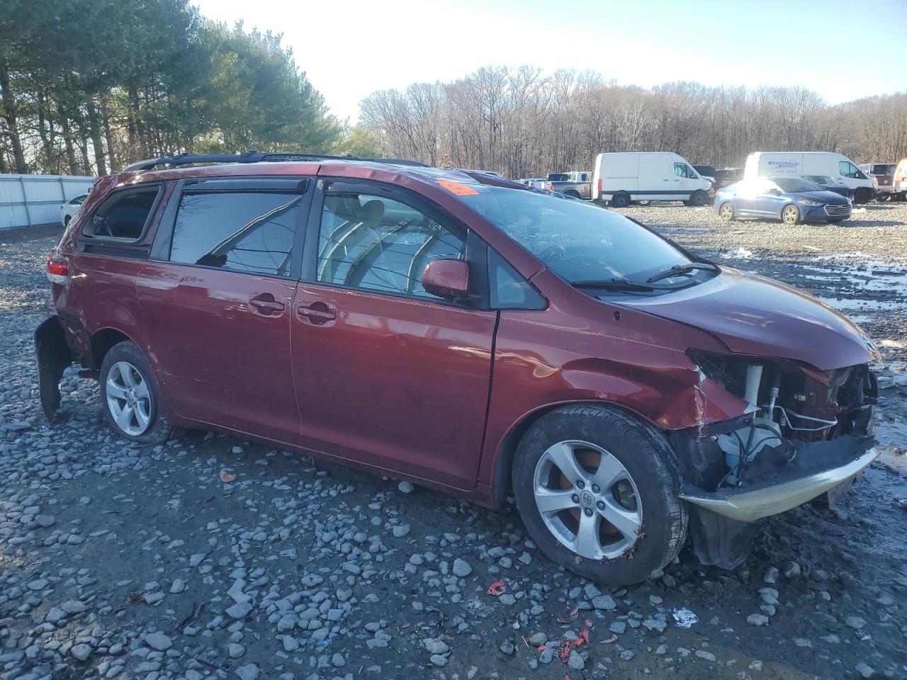 2011 Toyota Sienna VIN 5TDKK3DC8BS084500 Copart auction photo, all over damage thumbnail 4