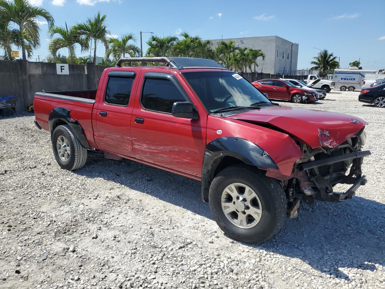 2002 Nissan Navara (Frontier) VIN 1N6ED29X52C345917 Copart auction photo, front end / side damage thumbnail 4