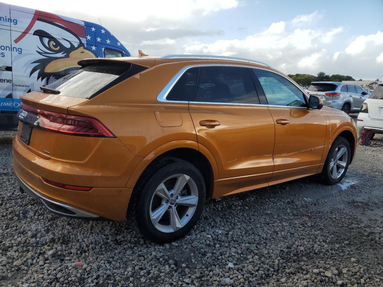 2019 Audi Q8 VIN WA1BVAF1XKD013117 Copart auction photo, water/flood damage thumbnail 3