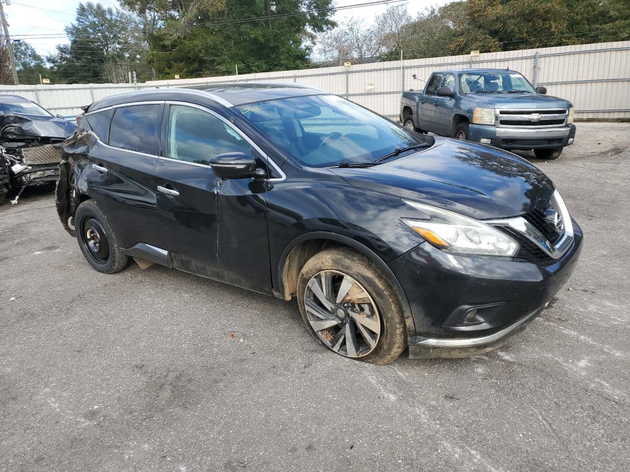 2015 Nissan Murano VIN 5N1AZ2MG9FN262541 Copart auction photo, rear end / side damage thumbnail 4