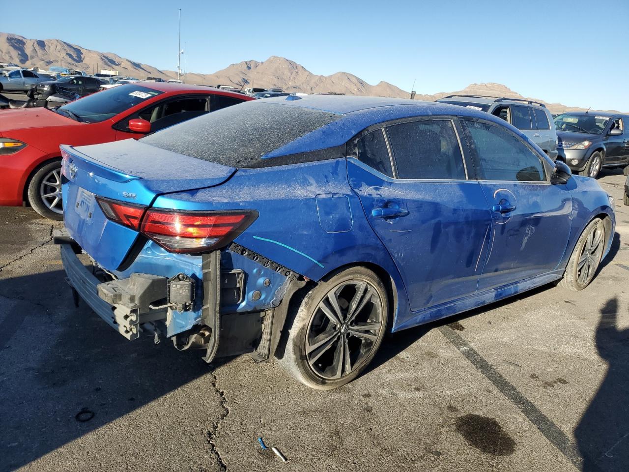 2020 Nissan Sentra VIN 3N1AB8DV9LY220544 Copart auction photo, side / rear end damage thumbnail 3
