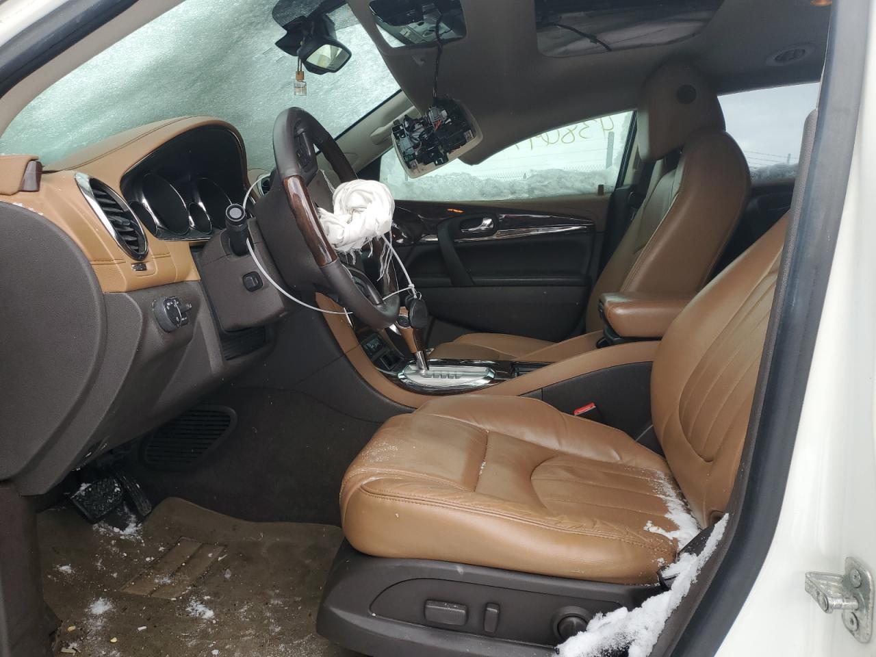 2015 Buick Enclave VIN 5GAKVCKD7FJ228285 Copart auction photo, front end / undercarriage damage thumbnail 7