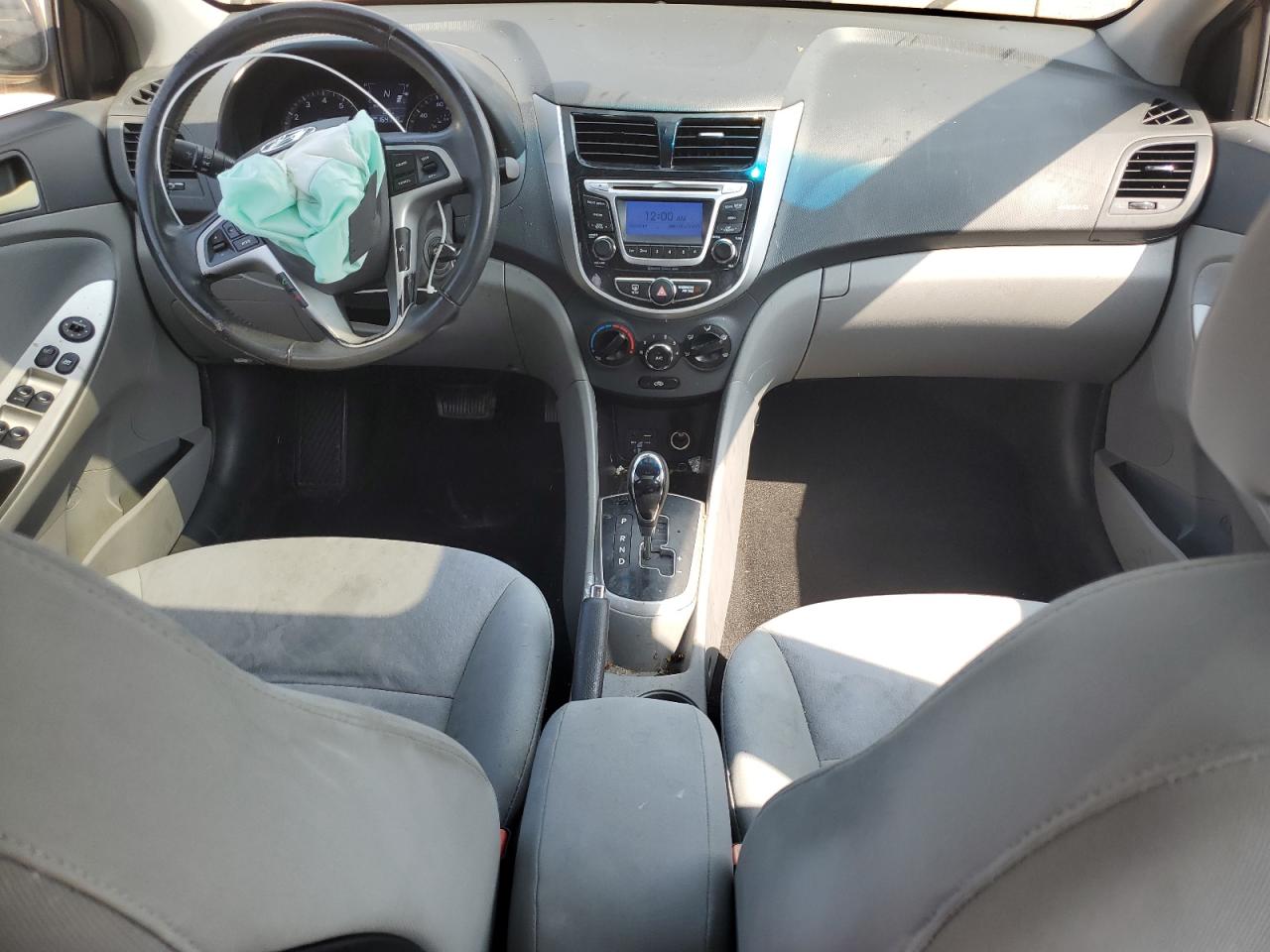 2014 Hyundai Accent VIN KMHCU5AE5EU150187 Copart auction photo, front end / side damage thumbnail 8
