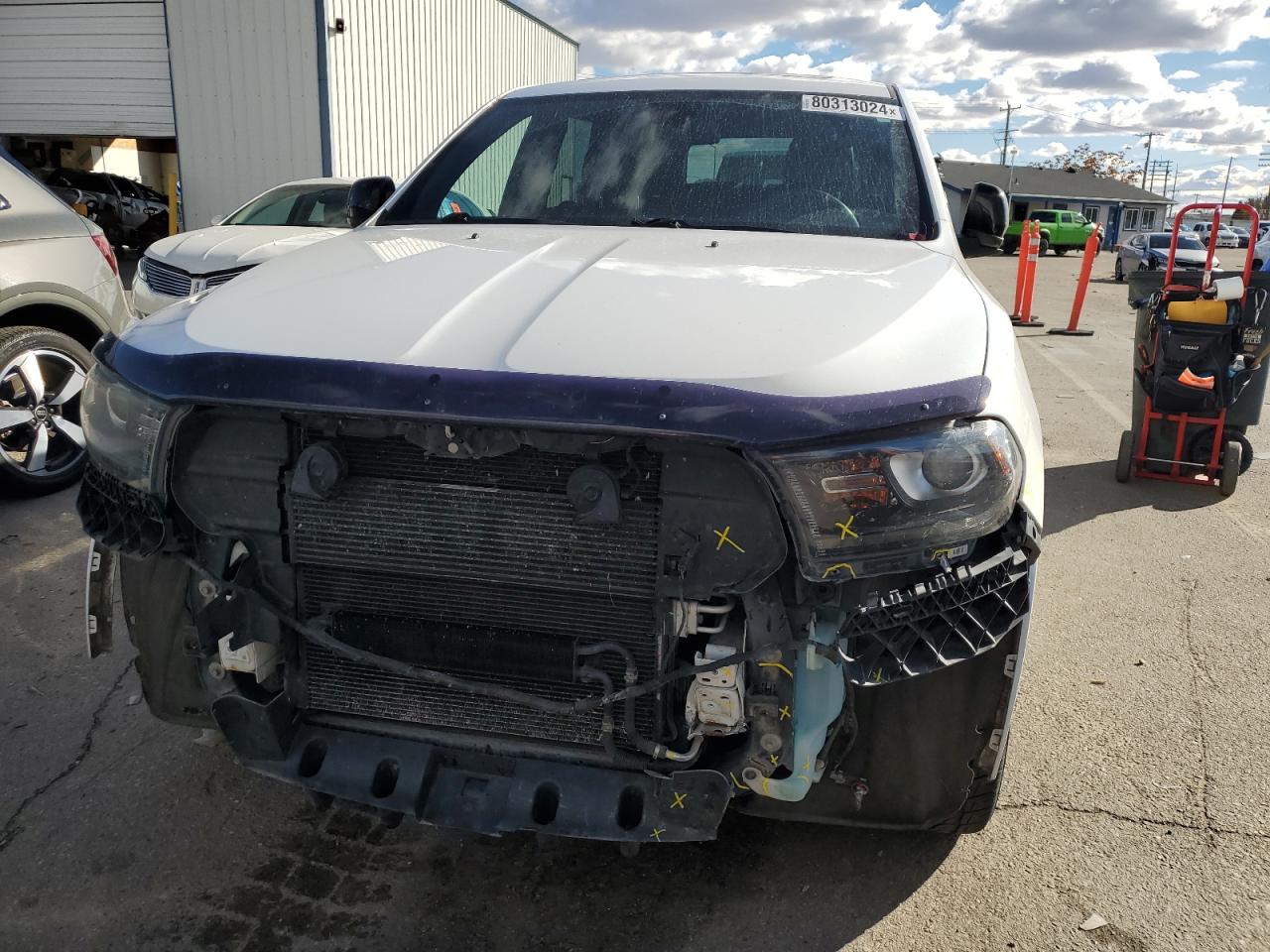 2015 Dodge Durango VIN 1C4RDJDG0FC795874 Copart auction photo, undercarriage / front end damage thumbnail 5