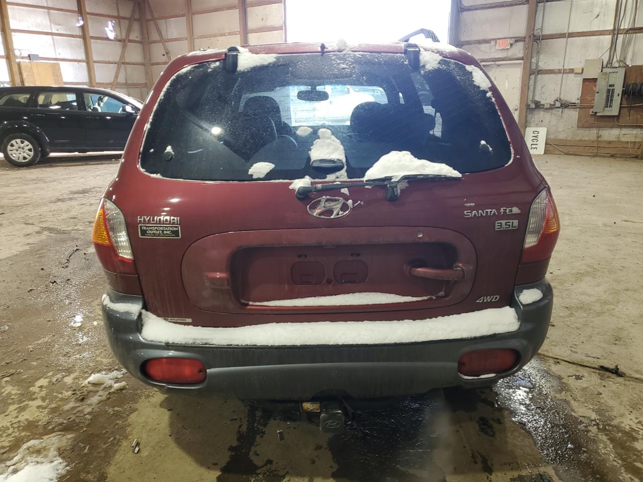 2003 Hyundai Santa Fe VIN KM8SC73E03U515508 Copart auction photo, front end damage thumbnail 6