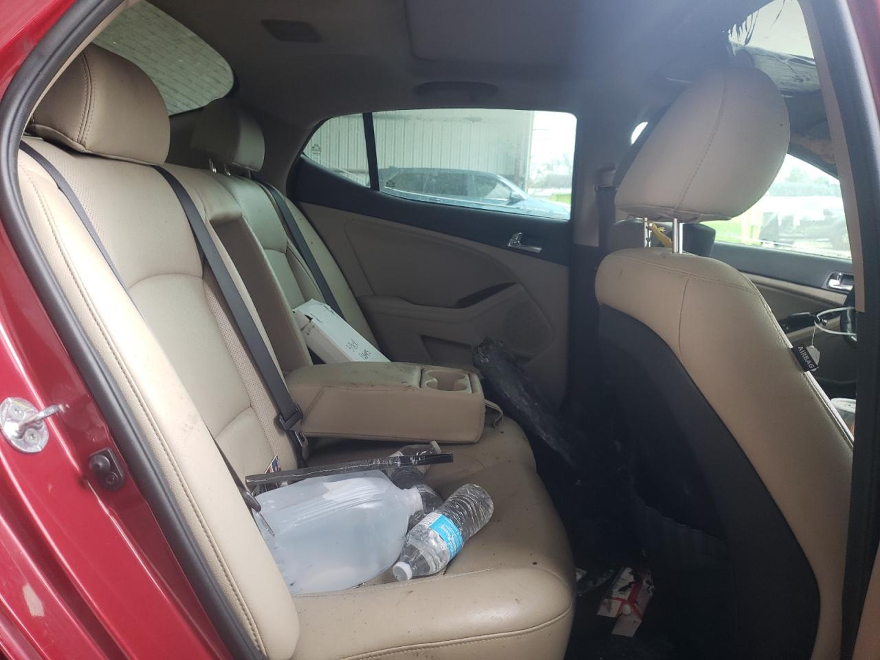2014 KIA Optima VIN 5XXGN4A71EG277183 Copart auction photo, burn - engine / front end damage thumbnail 10