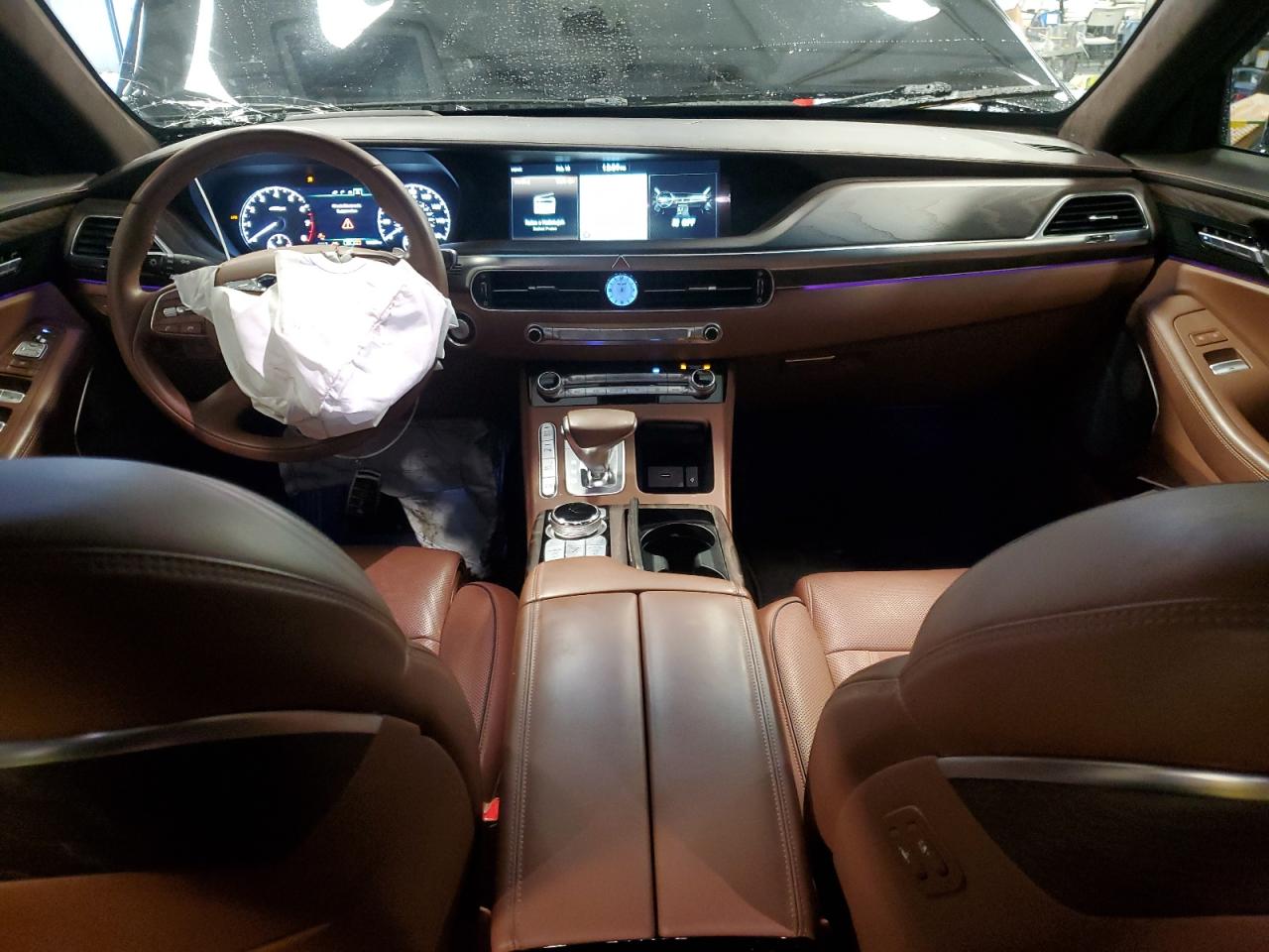 2020 Genesis G90 VIN KMTF34PA8LU081156 Copart auction photo, front end damage thumbnail 8