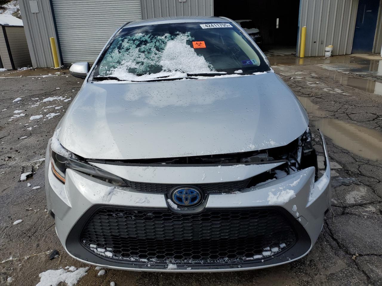 2021 Toyota Corolla VIN JTDEAMDE7MJ003915 Copart auction photo, front end / side damage thumbnail 5