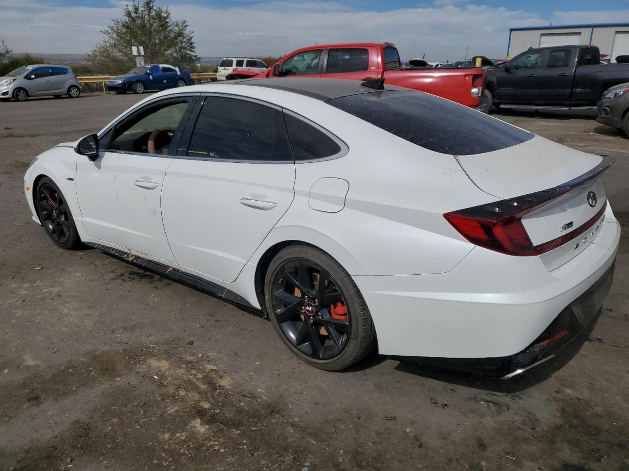 2022 Hyundai Sonata VIN 5NPEK4JC6NH147840 Copart auction photo, water/flood damage thumbnail 2