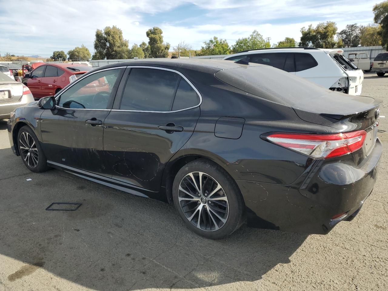 2019 Toyota Camry VIN 4T1B11HK6KU780465 Copart auction photo, vandalism damage thumbnail 2