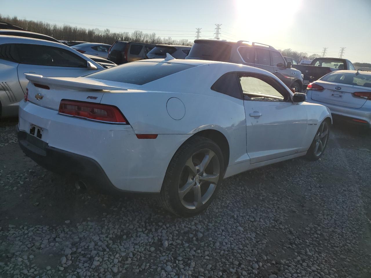 2014 Chevrolet Camaro VIN 2G1FB1E37E9309290 Copart auction photo, front end / all over damage thumbnail 3