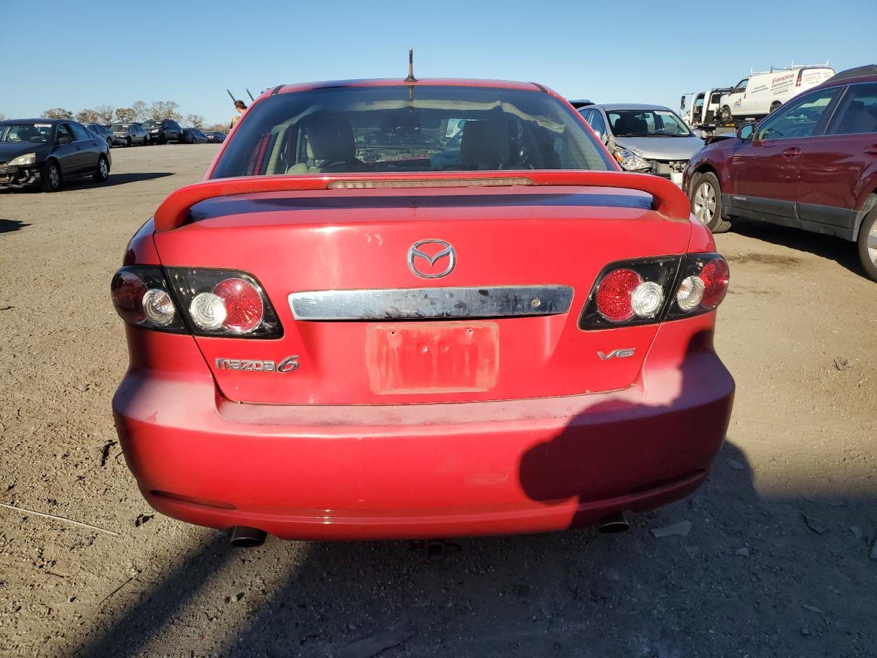 2008 Mazda 6 VIN 1YVHP80D185M03879 Copart auction photo, front end / minor dent/scratches damage thumbnail 6