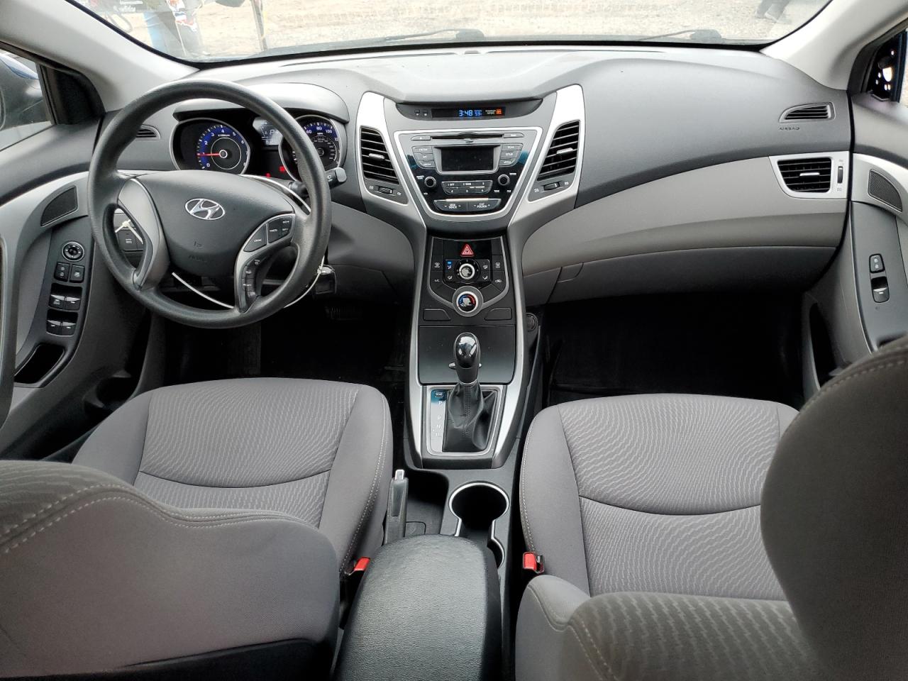 2014 Hyundai Elantra VIN KMHDH4AE6EU085210 Copart auction photo, side / front end damage thumbnail 8