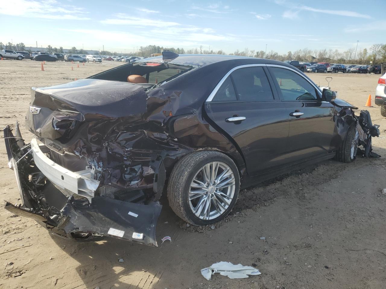 2020 Cadillac CT4 VIN 1G6DF5RL9L0137617 Copart auction photo, all over damage thumbnail 3
