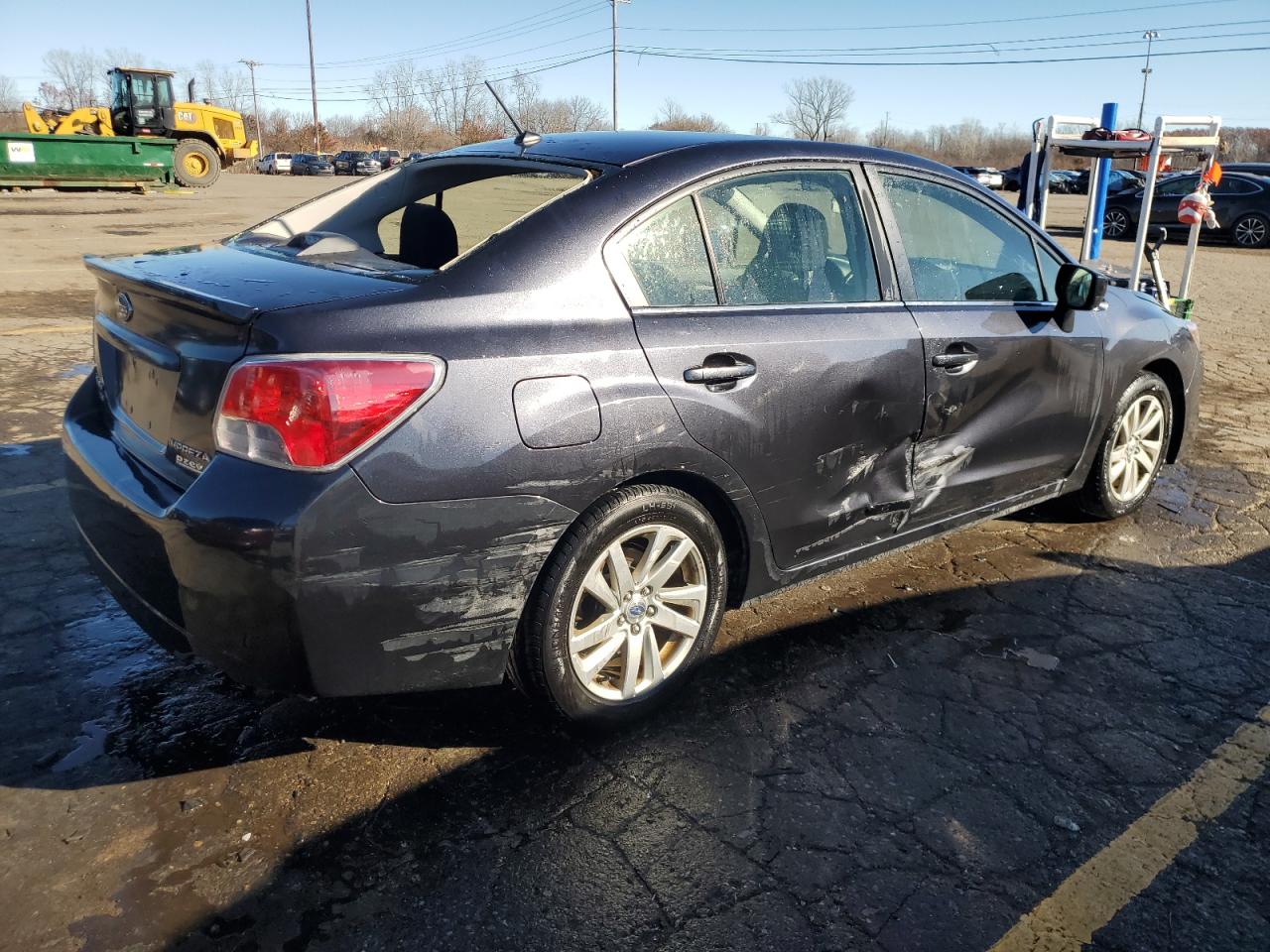 2015 Subaru Impreza VIN JF1GJAC60FH006060 Copart auction photo, side / front end damage thumbnail 3