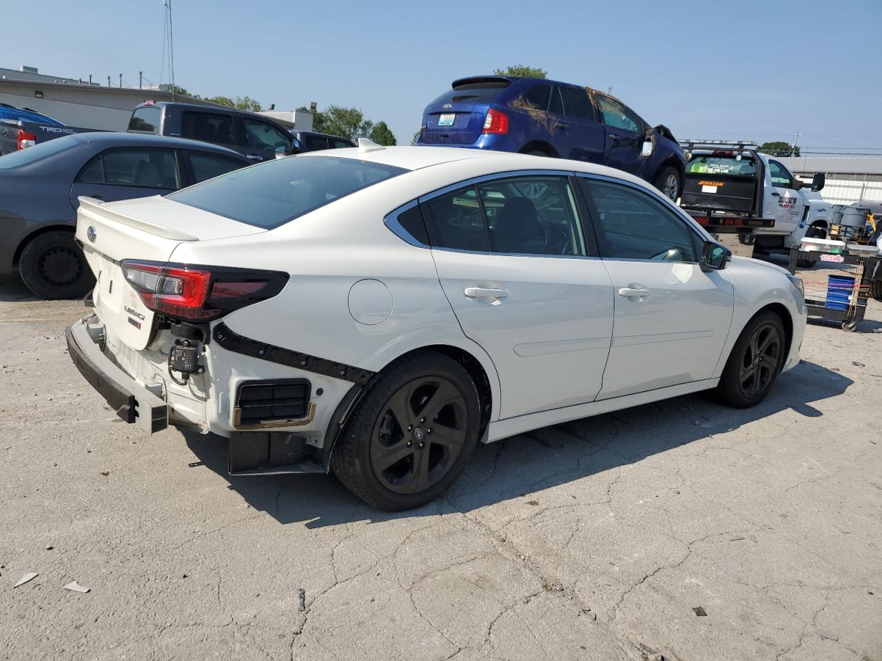 2021 Subaru Legacy VIN 4S3BWAH67M3014729 Copart auction photo, rear end / side damage thumbnail 3