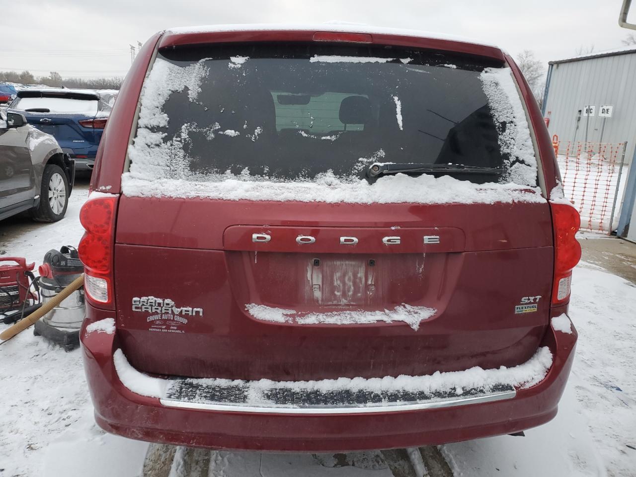 2014 Dodge Caravan VIN 2C4RDGCG7ER477020 Copart auction photo, front end / undercarriage damage thumbnail 6