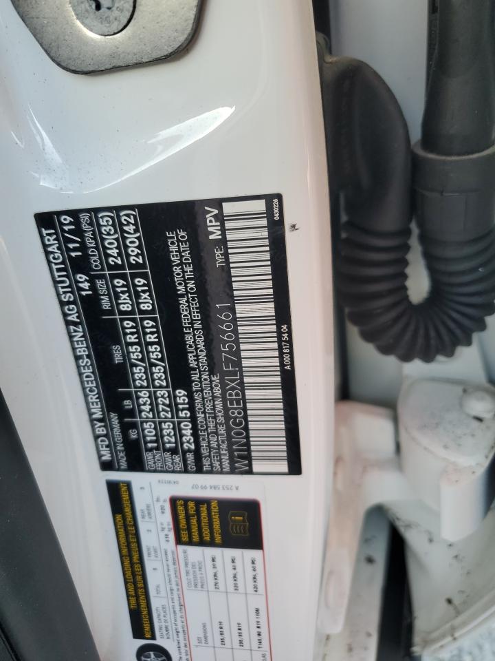 2020 Mercedes-Benz GLC VIN W1N0G8EBXLF756661 Copart auction photo, water/flood damage thumbnail 13