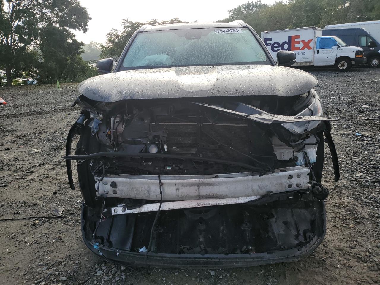 2022 Toyota Highlander VIN 5TDHZRBH2NS176455 Copart auction photo, front end damage thumbnail 5
