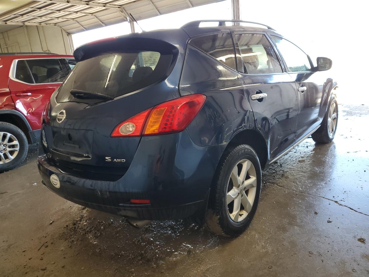 2009 Nissan Murano VIN JN8AZ18W39W113366 Copart auction photo, front end / side damage thumbnail 3