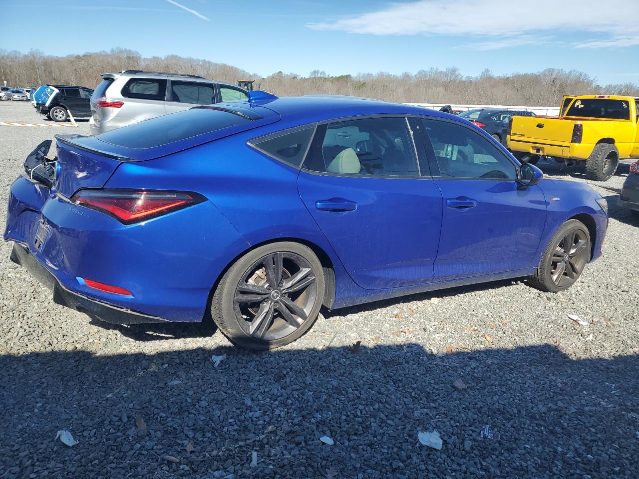 2023 Acura Integra VIN 19UDE4H33PA017244 Copart auction photo, side / rear end damage thumbnail 3