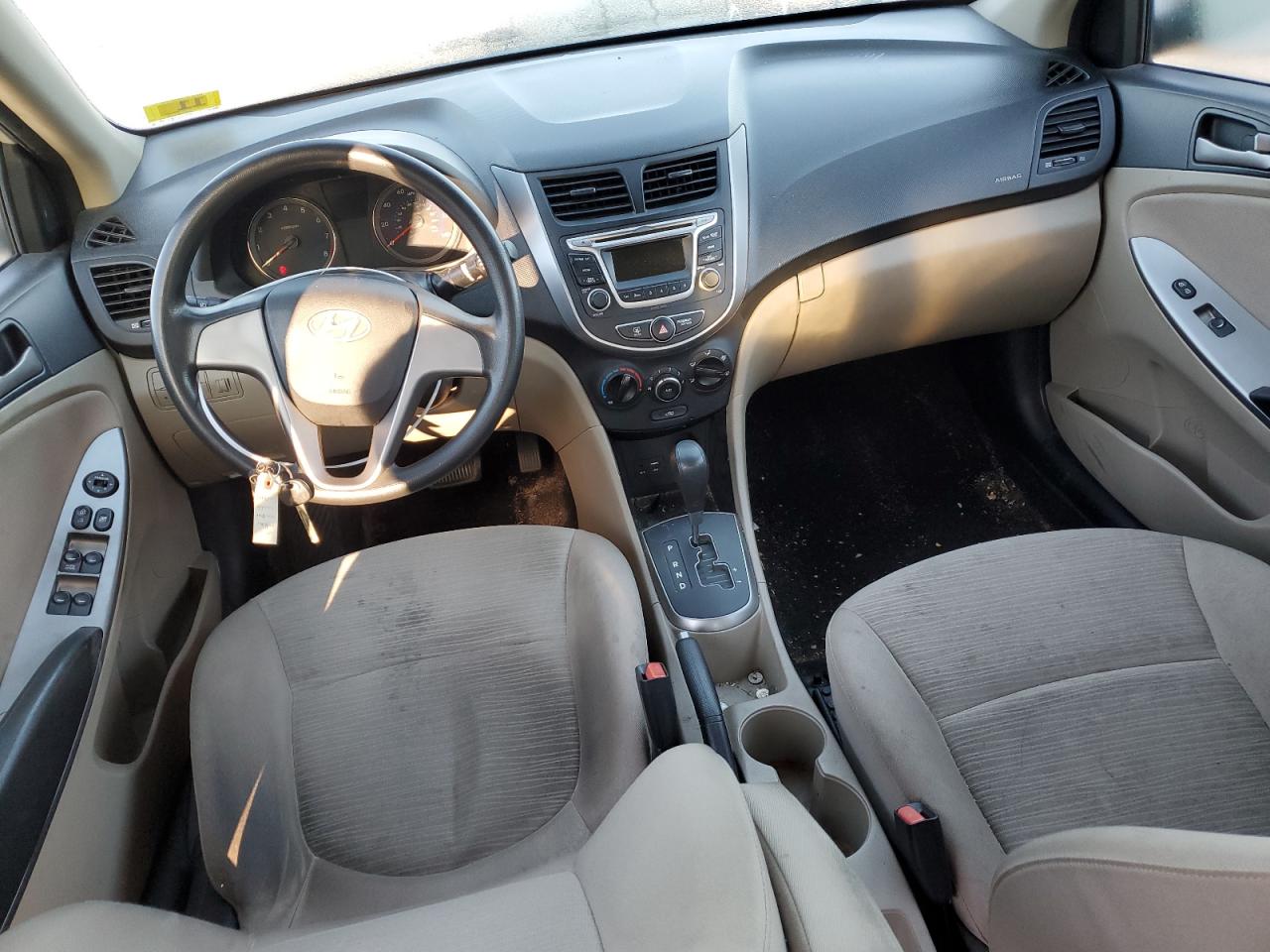 2017 Hyundai Accent VIN KMHCT4AEXHU252831 Copart auction photo, front end damage thumbnail 8