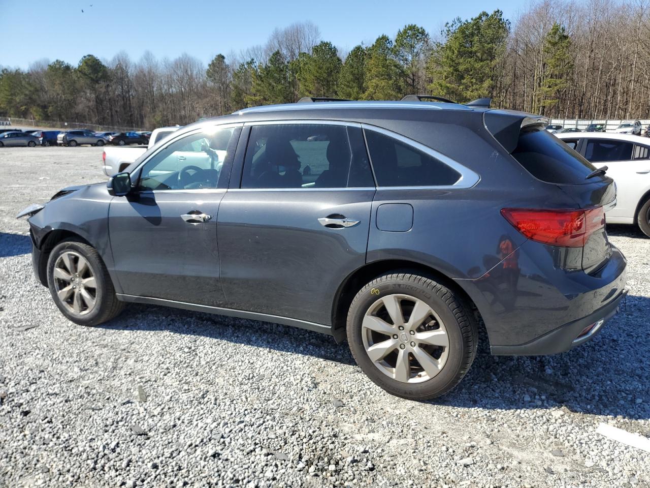 2015 Acura MDX VIN 5FRYD3H81FB002285 Copart auction photo, front end / rear end damage thumbnail 2
