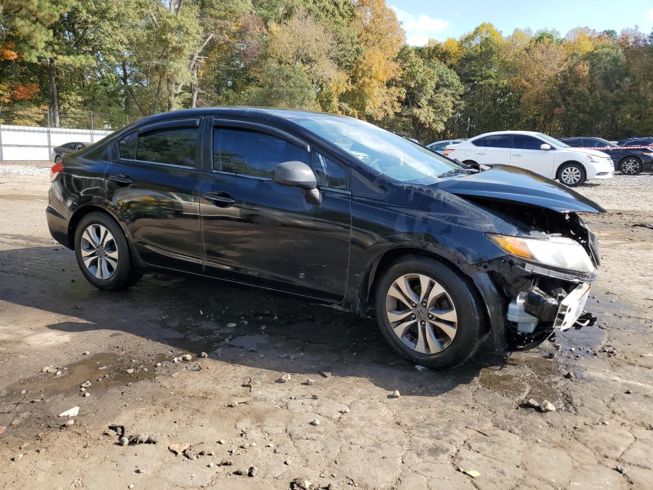 2014 Honda Civic VIN 19XFB2F59EE054169 Copart auction photo, front end / side damage thumbnail 4