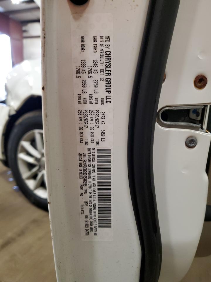 2013 Dodge Journey VIN 3C4PDCBG9DT546898 Copart auction photo, front end / side damage thumbnail 13