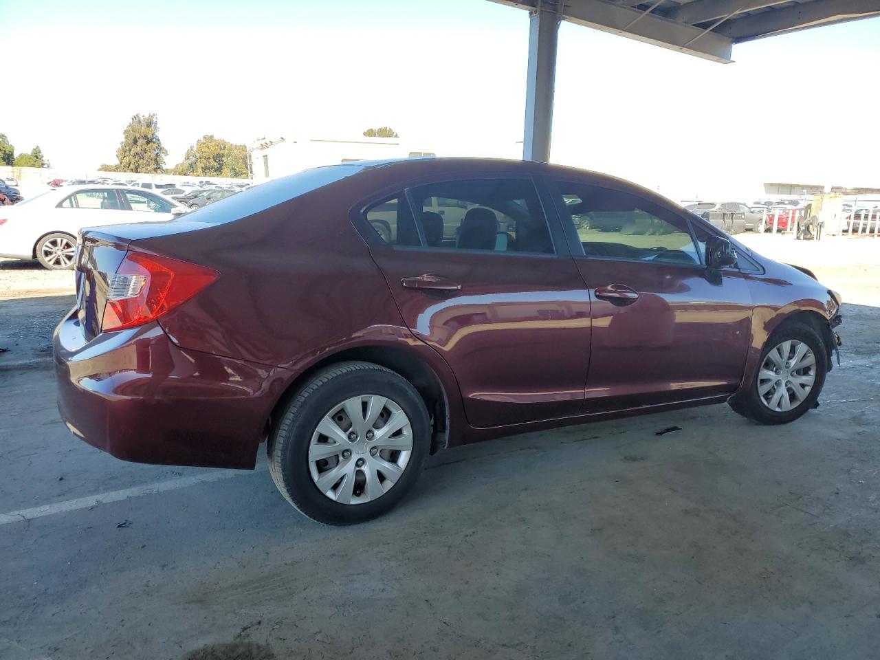 2012 Honda Civic VIN 19XFB2F59CE089906 Copart auction photo, front end damage thumbnail 3