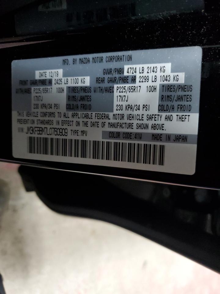 2020 Mazda CX-5 VIN JM3KFBBM7L0760909 Copart auction photo, front end damage thumbnail 13