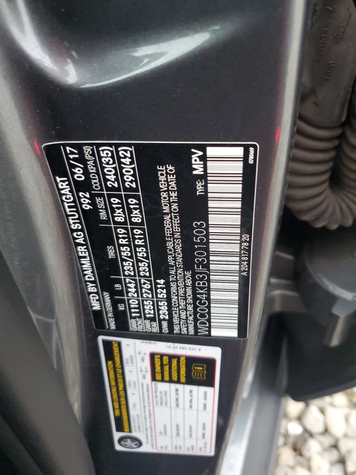 2018 Mercedes-Benz GLC VIN WDC0G4KB3JF301503 Copart auction photo, front end damage thumbnail 16