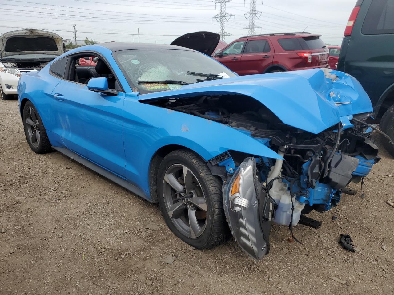 2017 Ford Mustang VIN 1FA6P8AM0H5228736 Copart auction photo, all over / front end damage thumbnail 4
