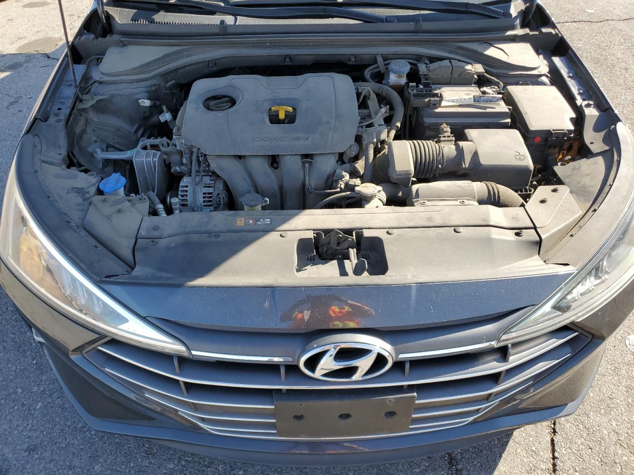 2020 Hyundai Elantra VIN 5NPD84LF1LH558576 Copart auction photo, rear end damage thumbnail 11