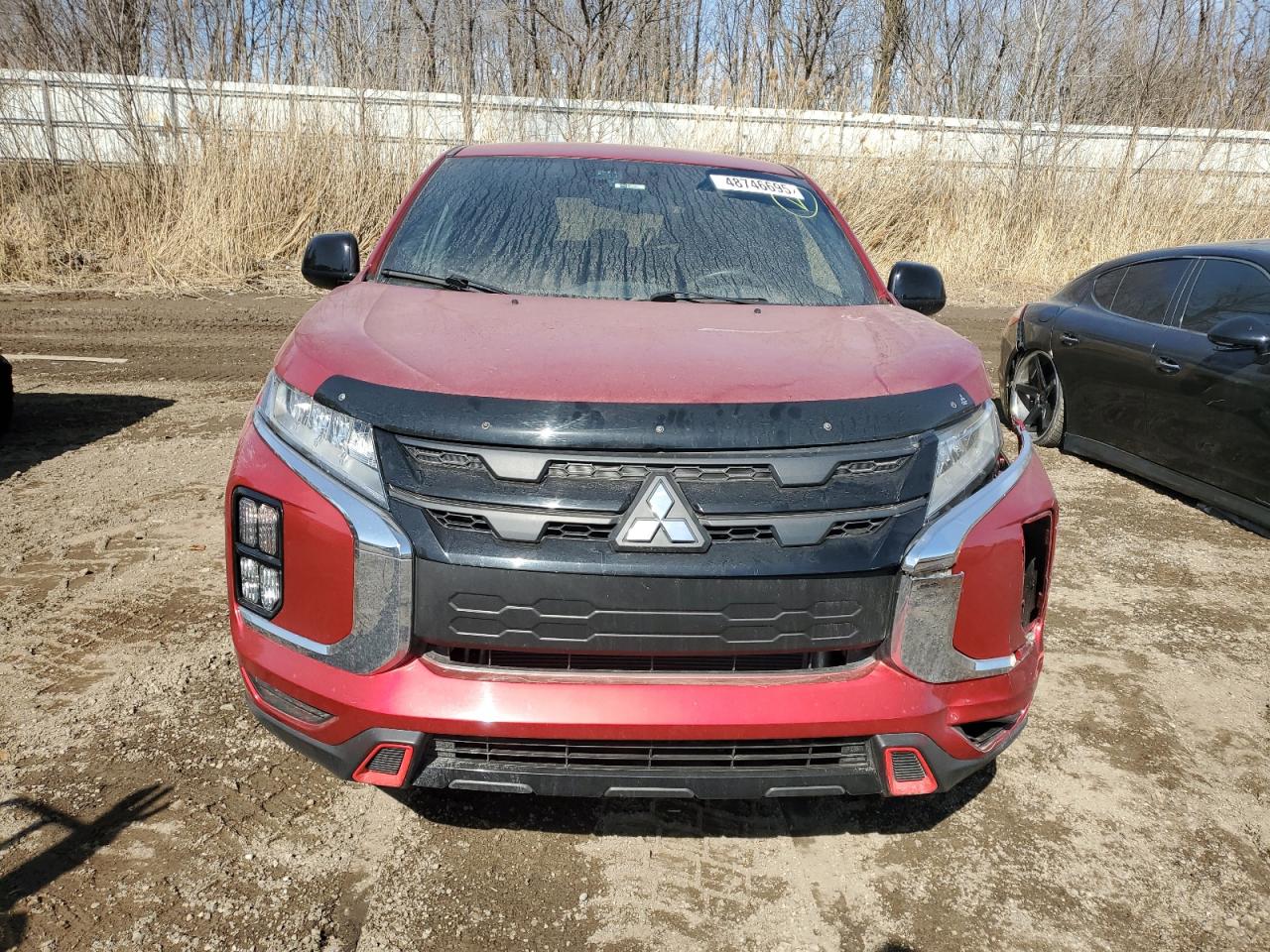 2021 Mitsubishi Outlander VIN JA4ARUAU2MU021203 Copart auction photo, front end / side damage thumbnail 5
