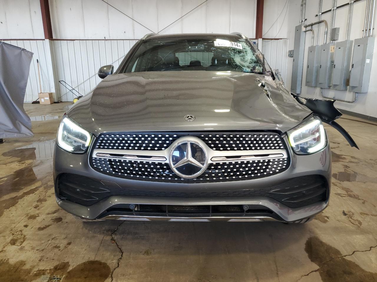 2020 Mercedes-Benz GLC VIN W1N0G8EB0LF861435 Copart auction photo, front end / side damage thumbnail 5