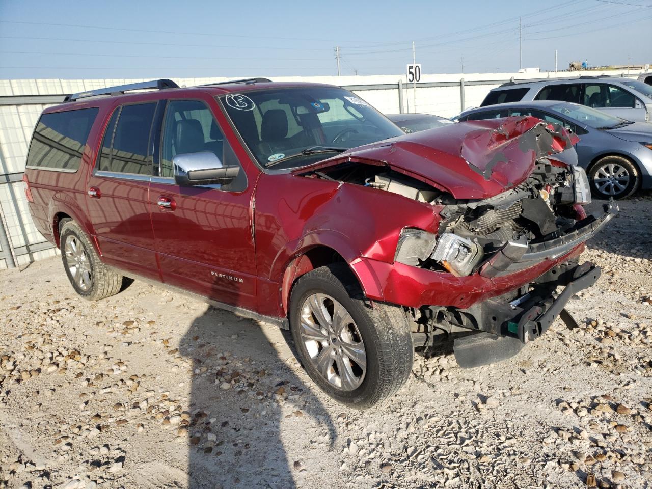 2015 Ford Expedition VIN 1FMJK1LT8FEF17760 Copart auction photo, front end / rear end damage thumbnail 2
