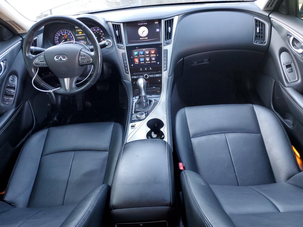 2015 Infiniti Q50 VIN JN1BV7AR2FM403482 Copart auction photo, rear end / minor dent/scratches damage thumbnail 8